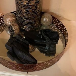 AS 98 Black leather Booties size 8